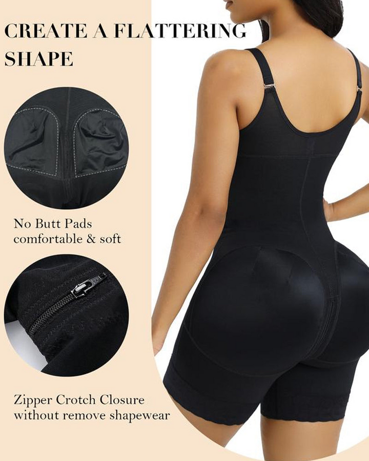 Tummy Control Butt Lifter Shaper with Zipper Crotch Fajas Colombianas