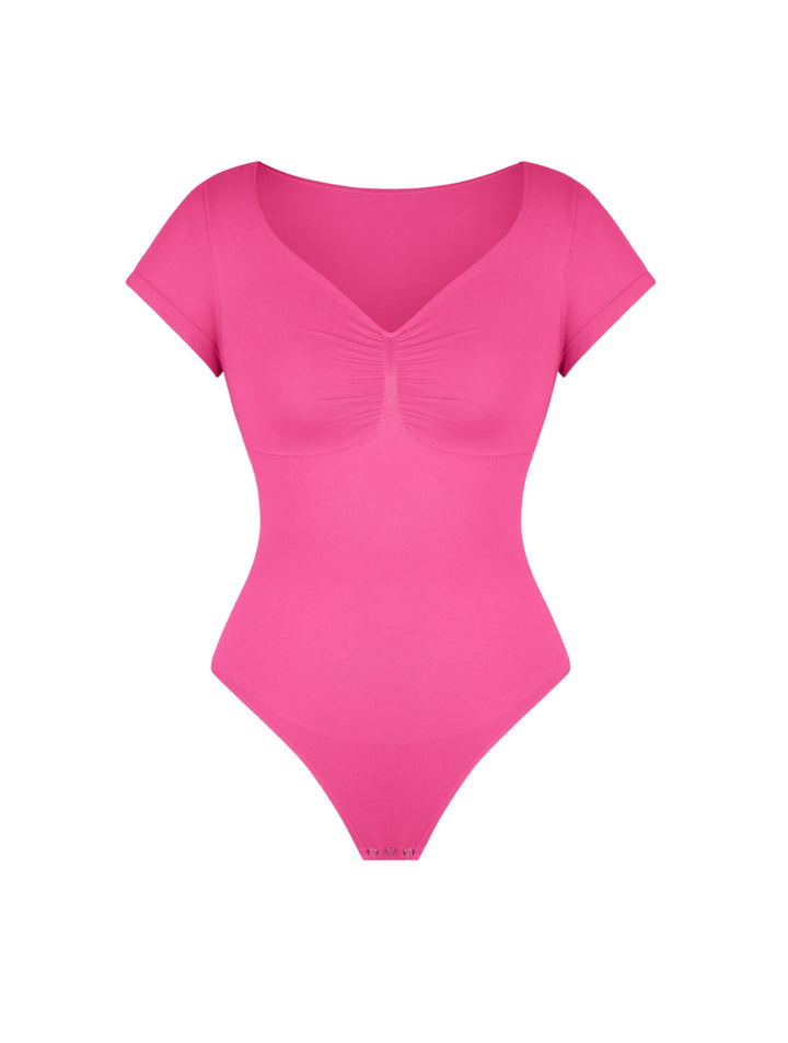 V-Neck Sculpting Tee Bodysuit