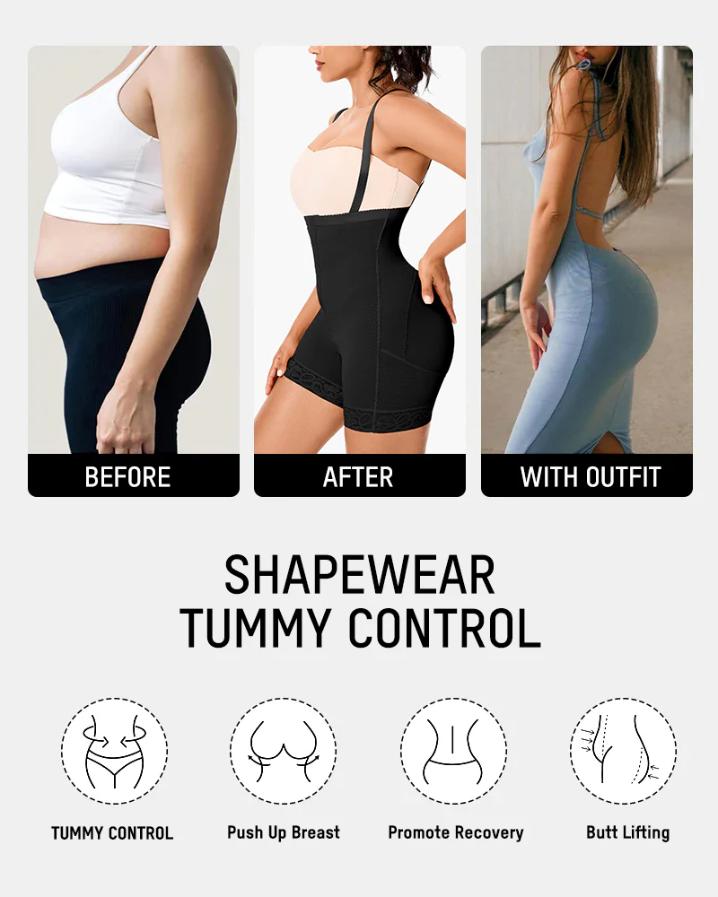 Tummy Control Butt Lifter Bodysuit BBL Fajas
