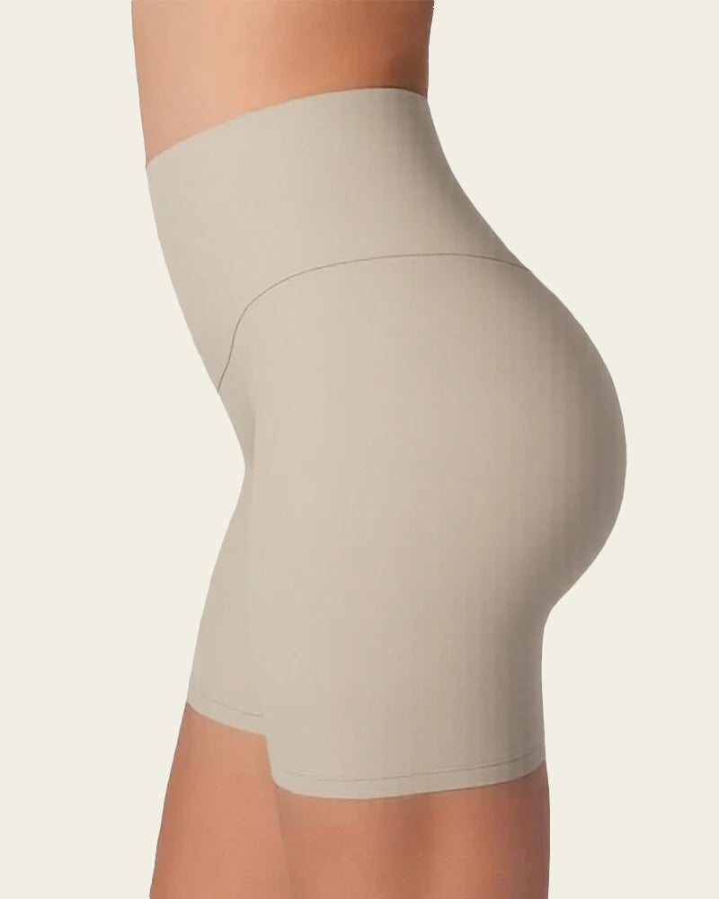 Stay-In-Place Seamless Shaper Short