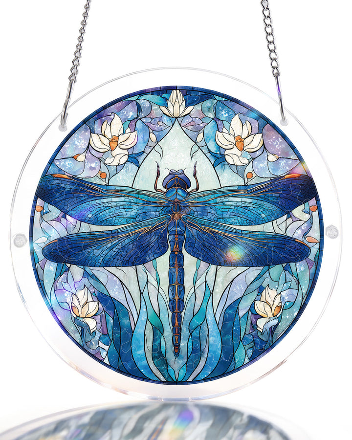 Moonlit Dragonfly Light Suncatcher-Acrylic Window Art
