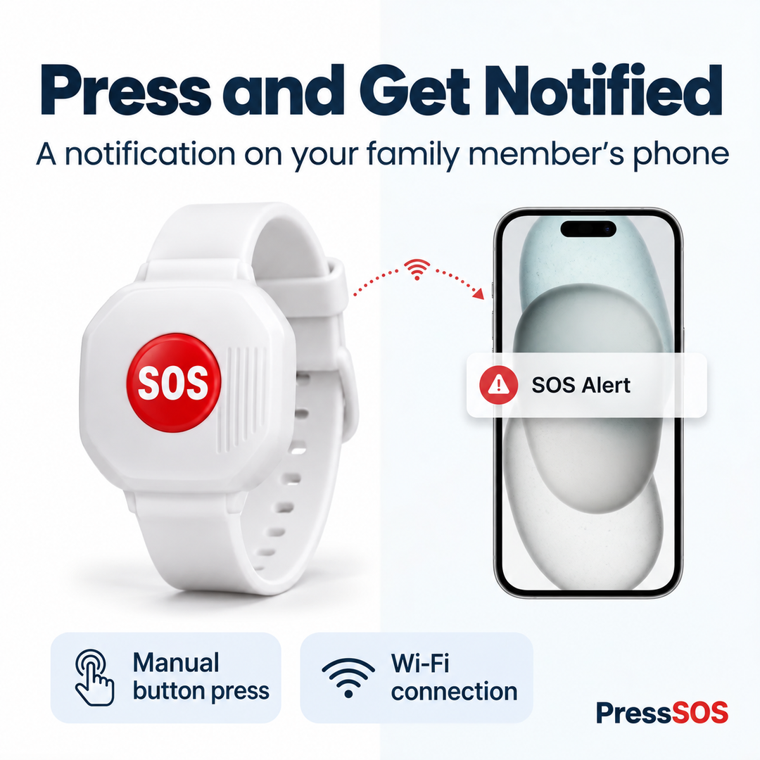 🚨 Wireless SOS Call Button Watch for Seniors & Patients 👴👵 | One-Touch Emergency Assistance ⌚