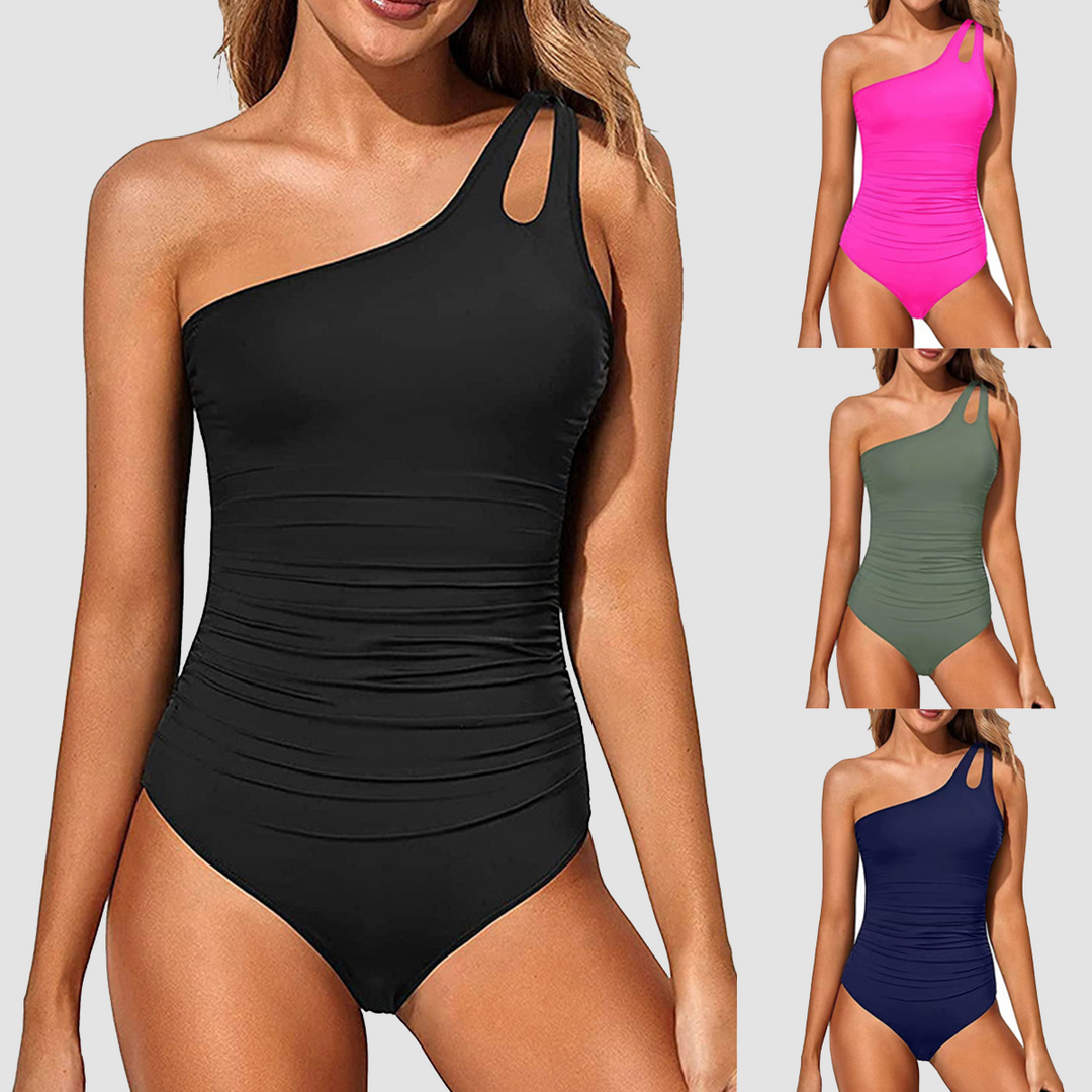 One Shoulder One Piece Swimsuit