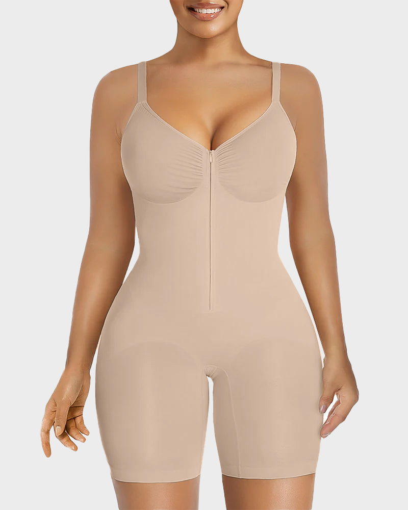 Women's Tummy Control Zip Bodysuit