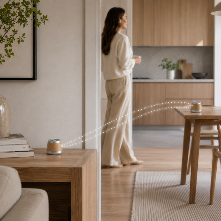 🔊Portable Wooden Bluetooth Speaker - Magnetic Mini Speaker for Home & Travel