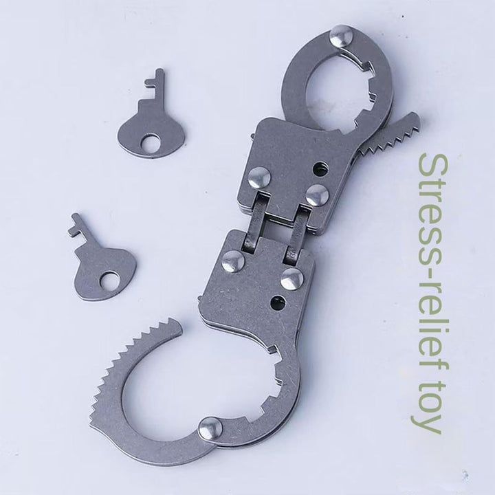 🔑Mini Metal Puzzle Handcuffs|Portable Brain Teaser Toy