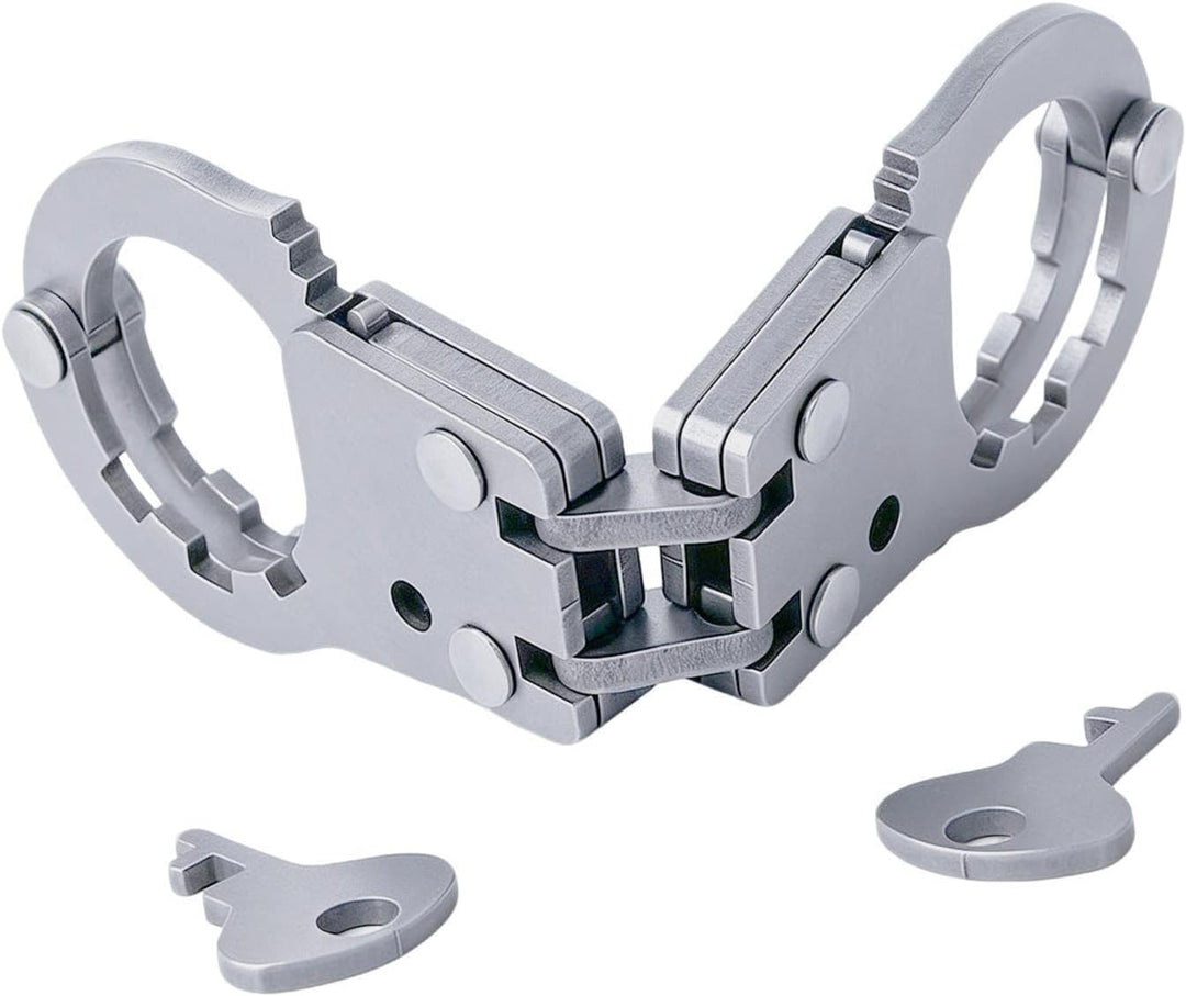 🔑Mini Metal Puzzle Handcuffs|Portable Brain Teaser Toy