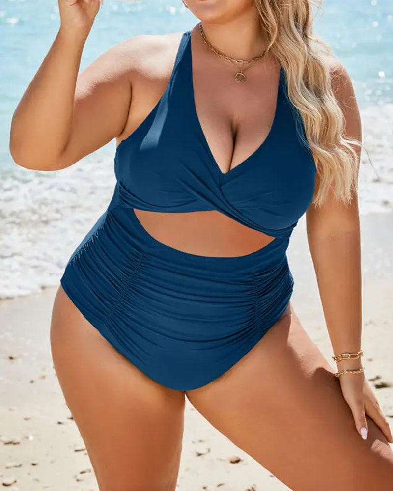 One Piece Swimsuits Push Up Tummy Control Bathing Suits
