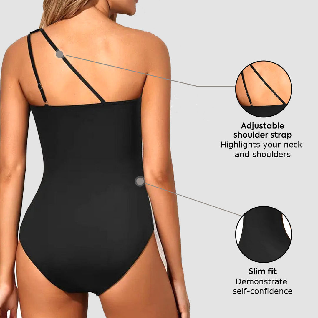 One Shoulder One Piece Swimsuit