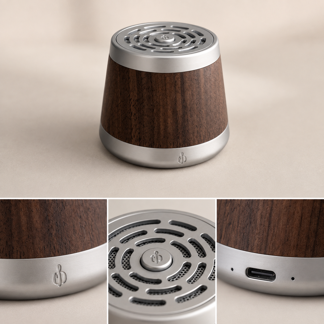 🔊Portable Wooden Bluetooth Speaker - Magnetic Mini Speaker for Home & Travel