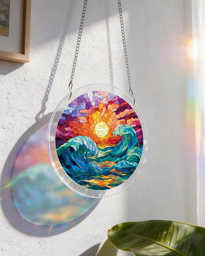 Acrylic Jigsaw Puzzle Suncatcher - Golden Tide