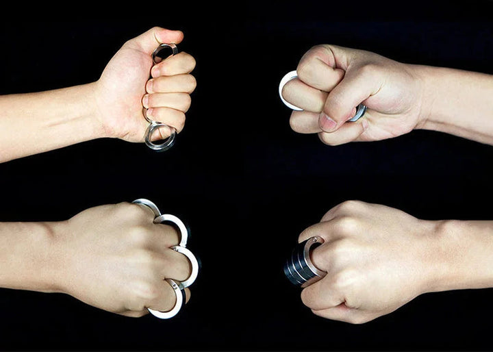 Stainless Steel Fidget Ring – Compact Handheld Stress Relief Toy