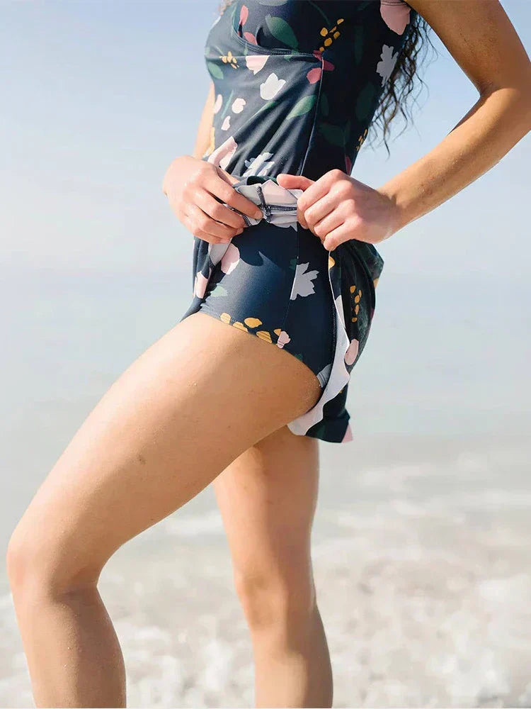 Swim Romper Built-in Bra