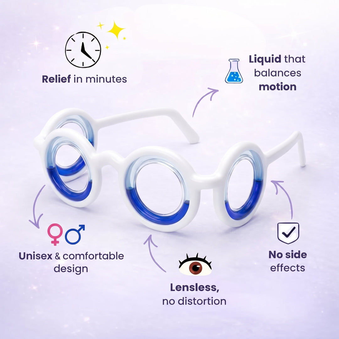 Motion Reference Glasses – Reusable Travel Comfort Eyewear