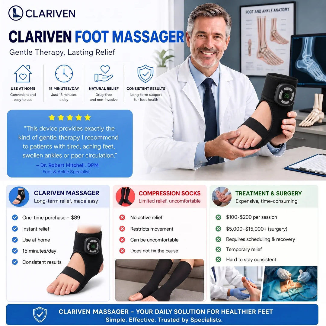 🦶 Cordless Foot Massager with Heat & Compression – Relax Tired Feet Anytime