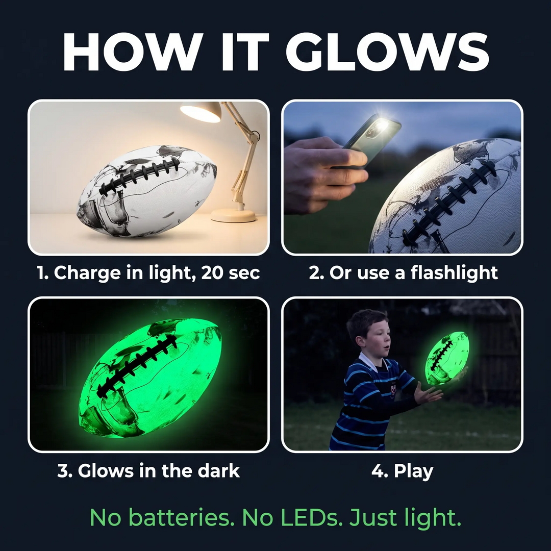 Glow-in-the-Dark Rugby Ball