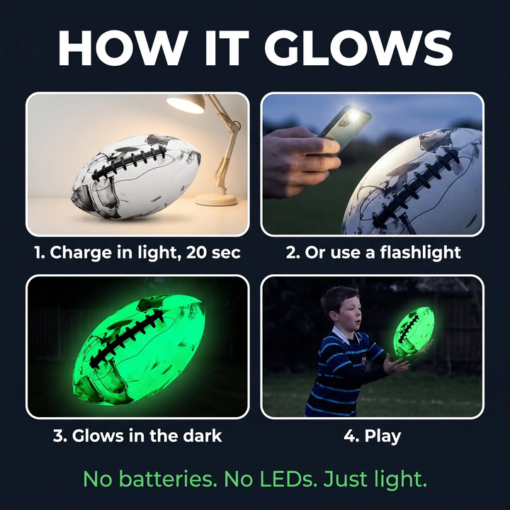 Glow-in-the-Dark Rugby Ball