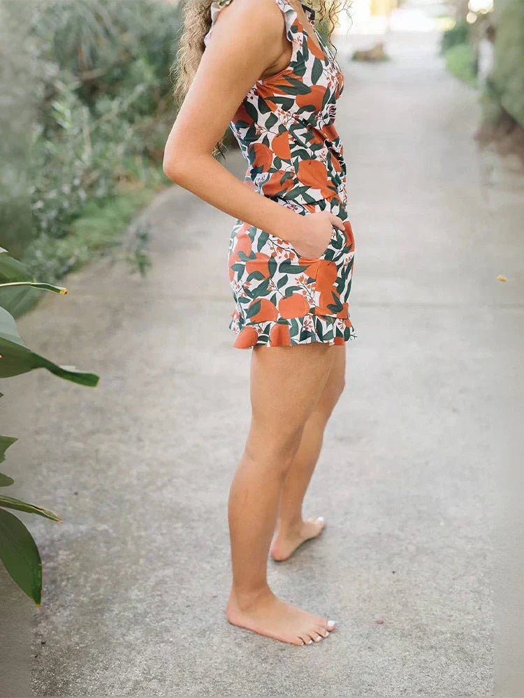 Swim Romper Built-in Bra